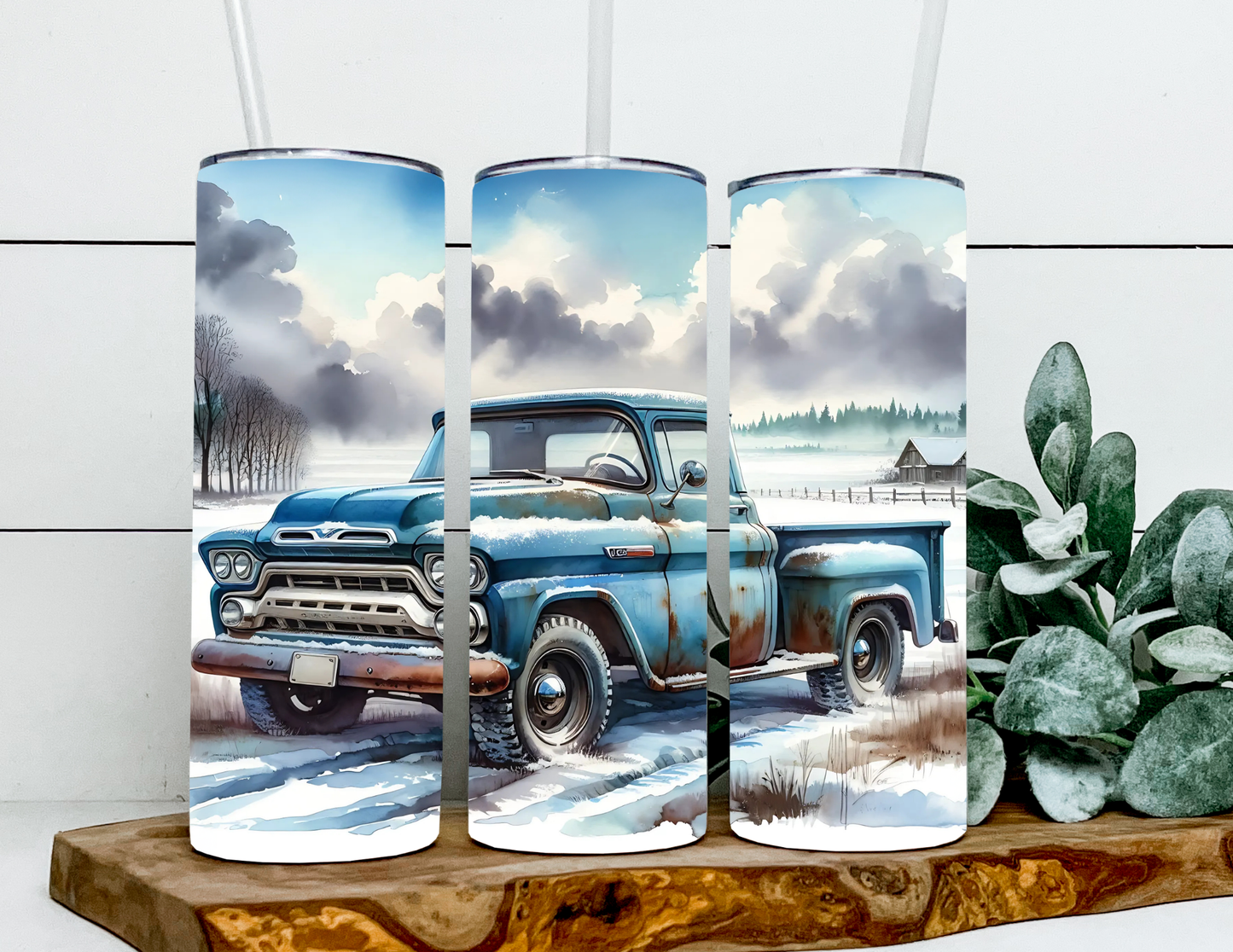 Blue Vintage Truck