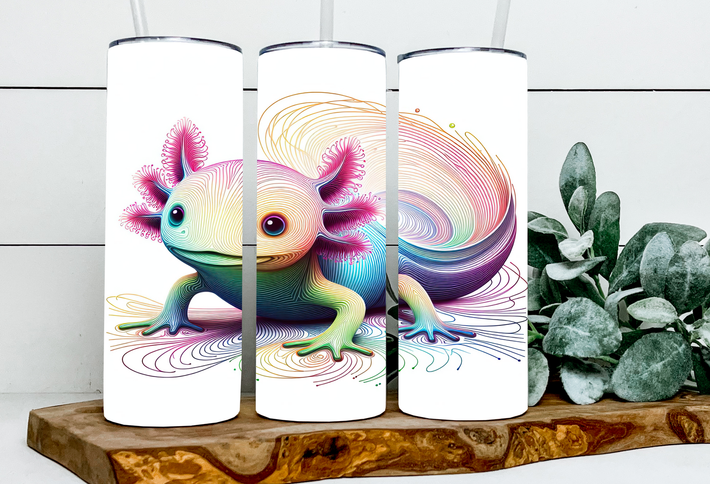 Flint the colorful Axolotl
