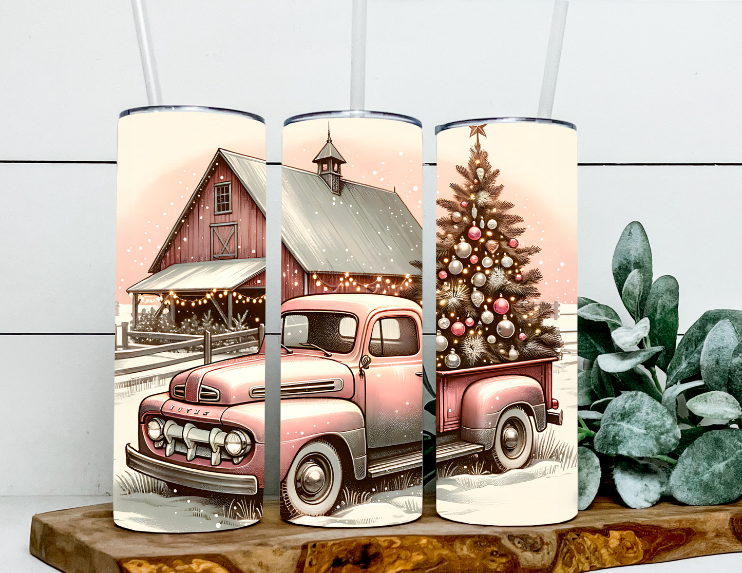 A Pink Christmas at the Farm