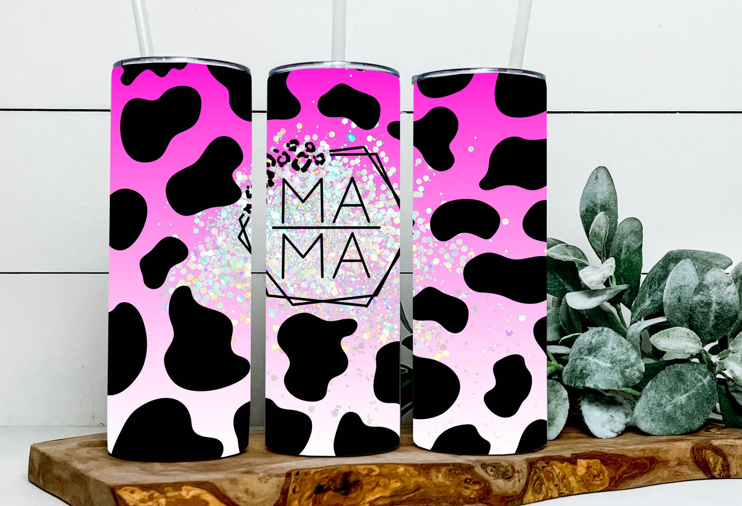 Mama Cowprint Fade