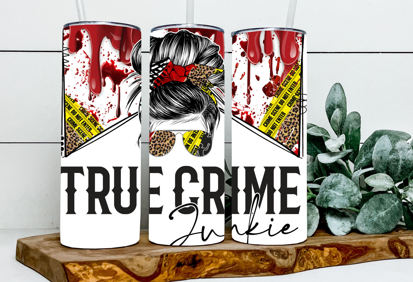 True Crime Junkie Messy Bun