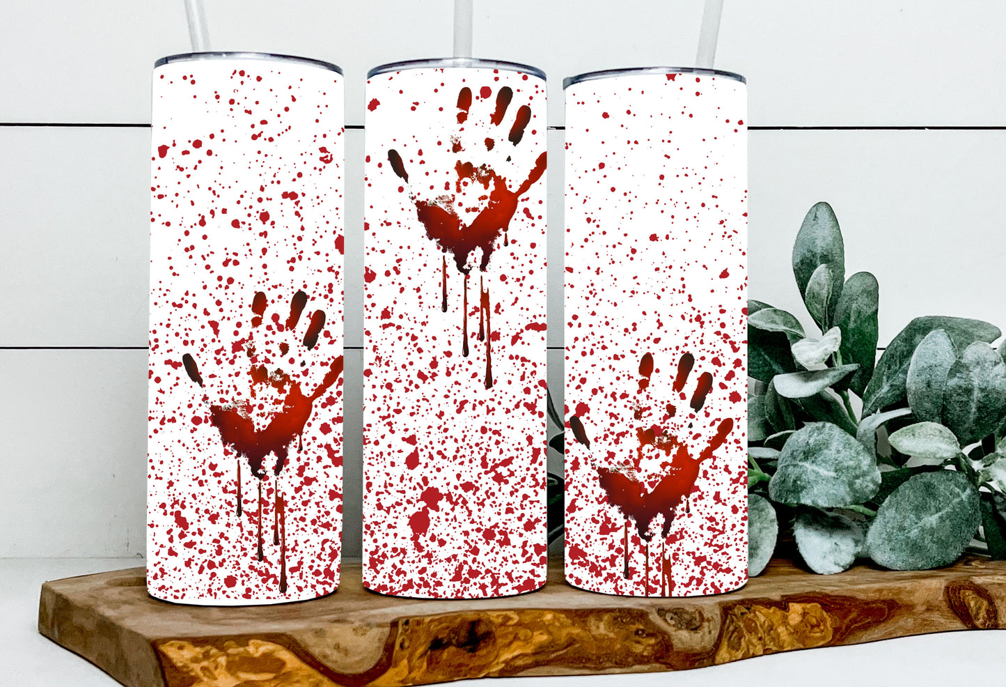 Blood Spatter Hand Prints
