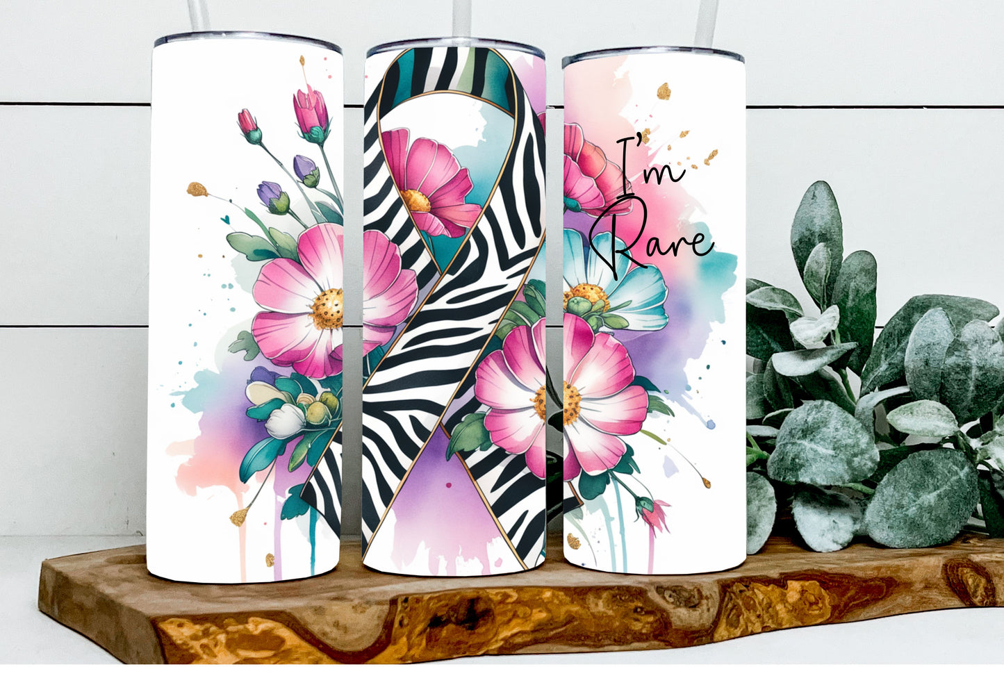 Rare Cancer Zebra Ribbon