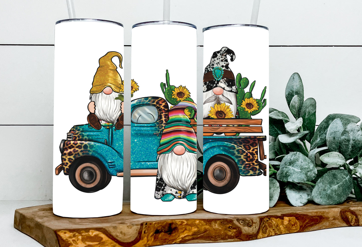 Leopard Vintage Truck Gnomes