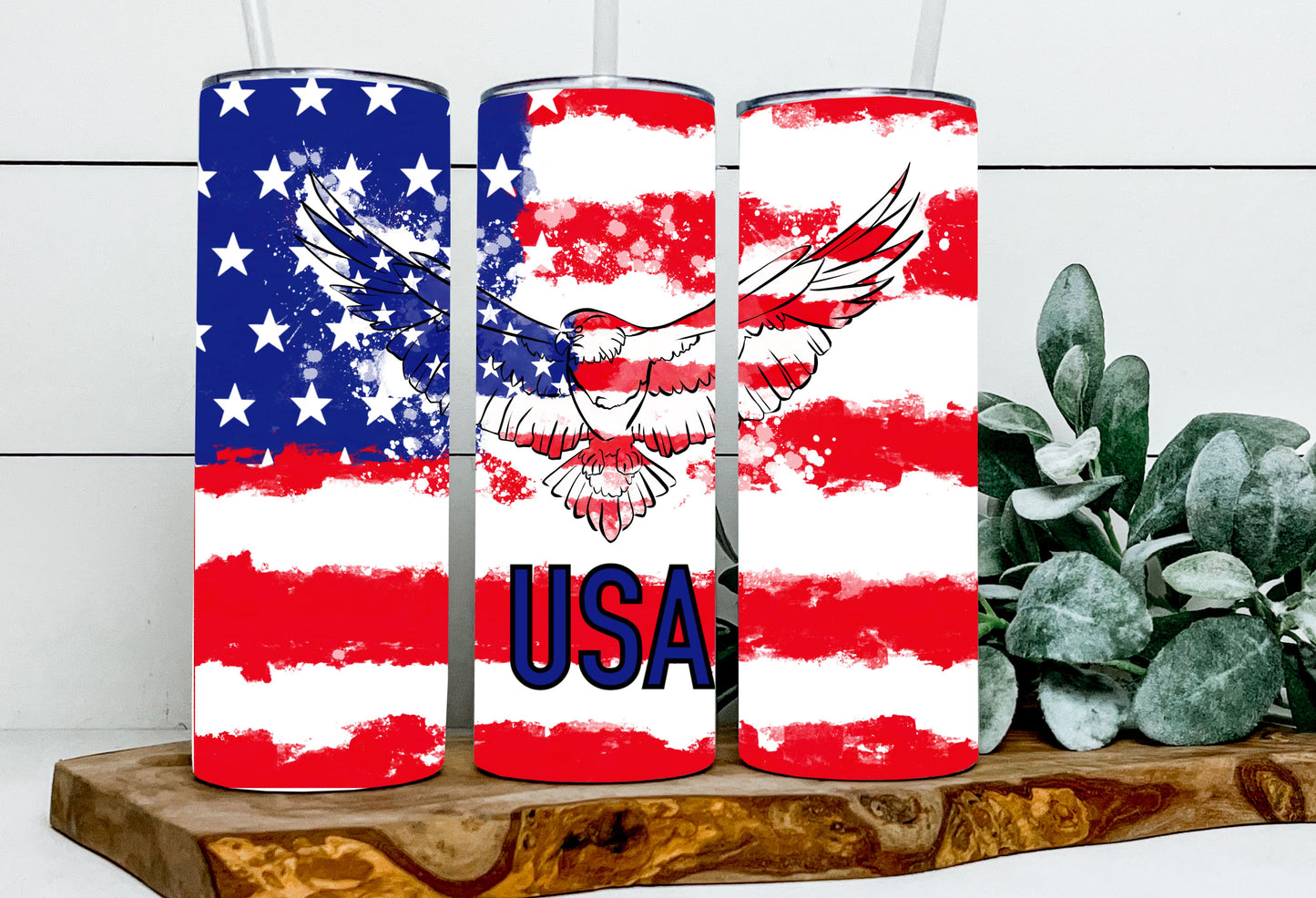 USA Soaring Eagle American Flag
