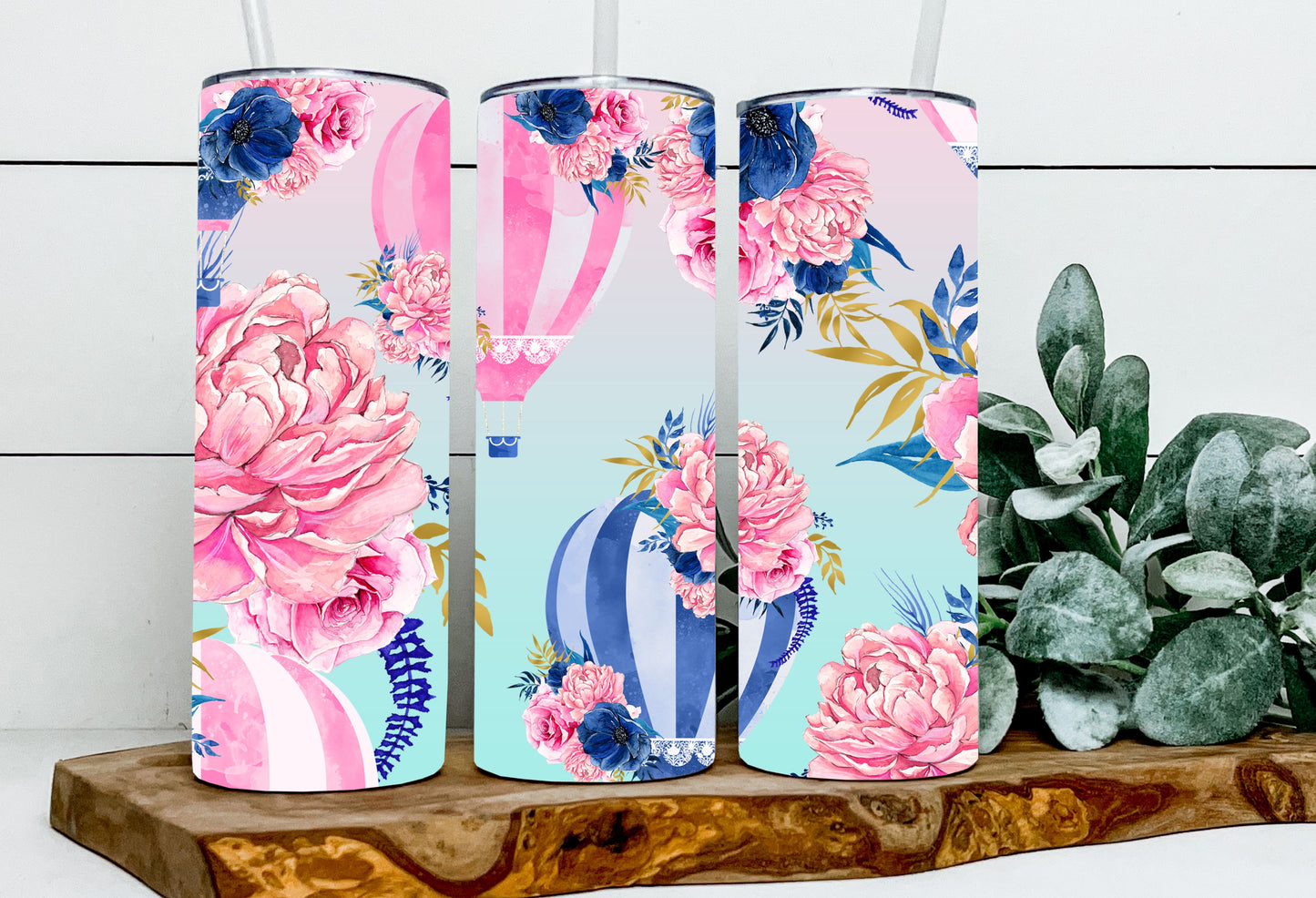 Hot Air Balloon Floral Summer