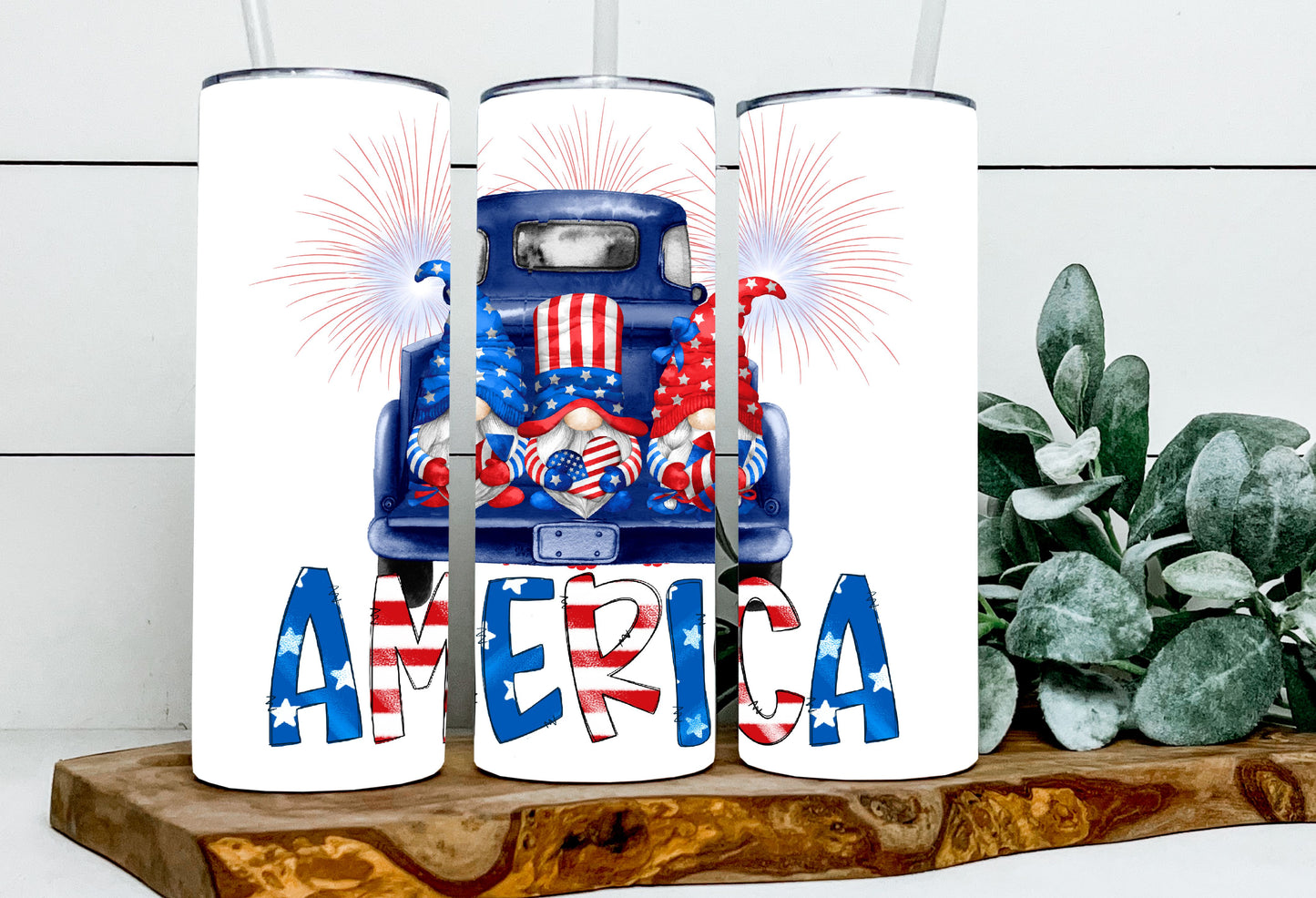 America Vintage Truck Gnomes