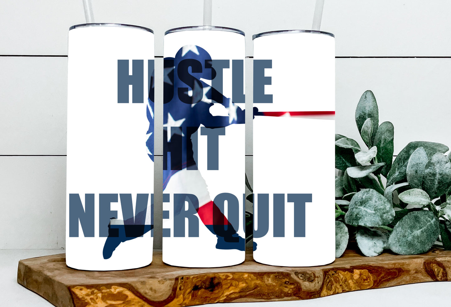 Hustle Never Quit Baseball