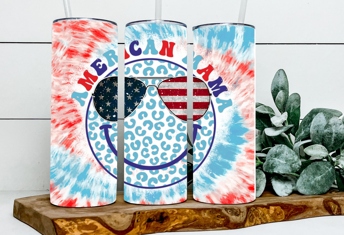 American Mama Smiley Tie Dye