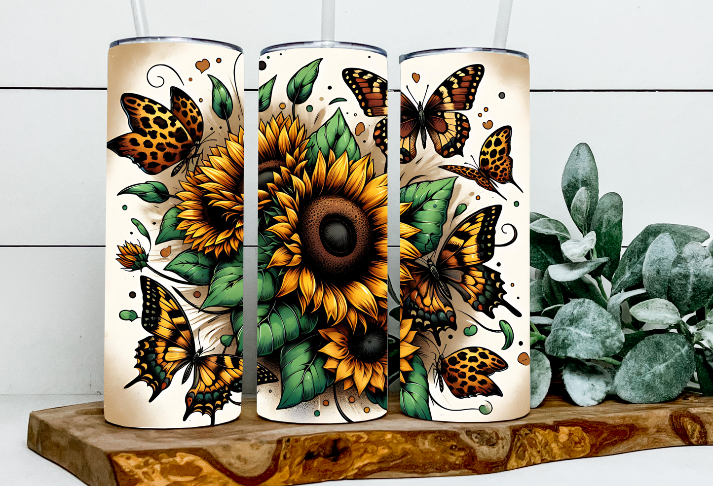 Sunflower Butterfly Leopard