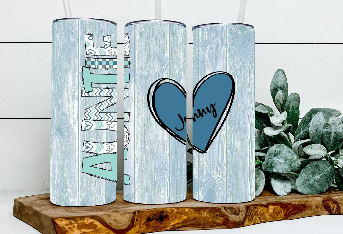 Auntie Blue Custom Hearts