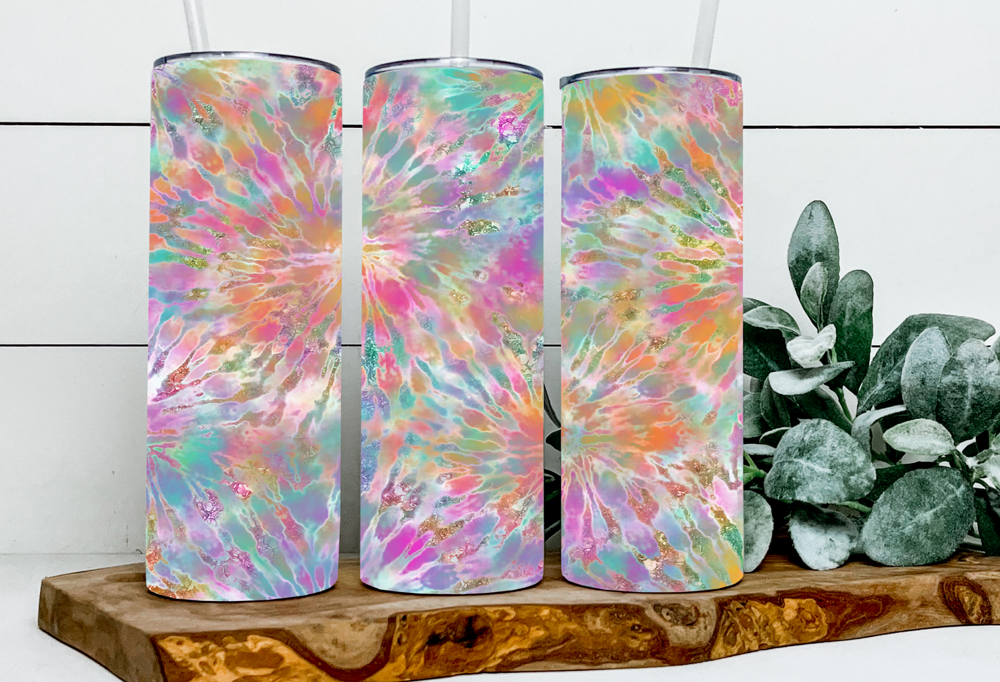 Tie Dye Glitter Effect