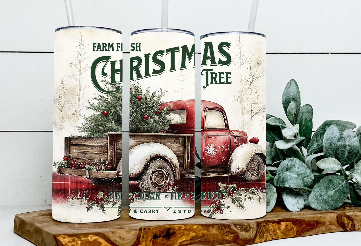 Fresh Farm Christmas Trees Vintage Truck