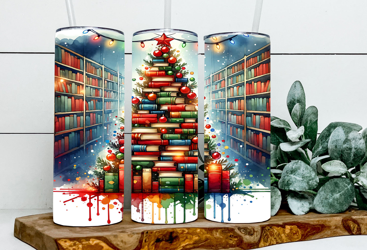 Christmas Tree Book Drip