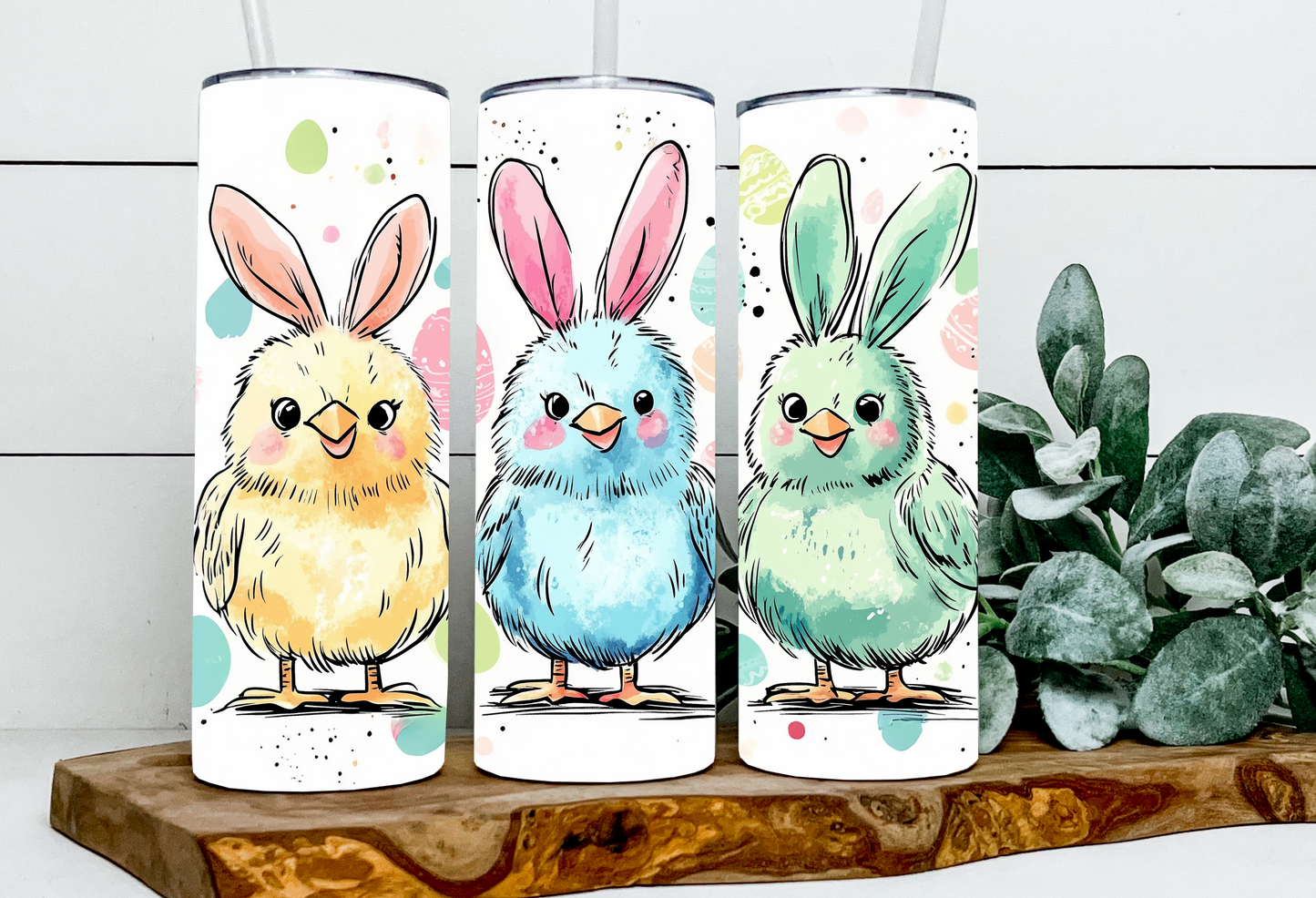 Chloe, Joey & Zoey the Easter Chicks