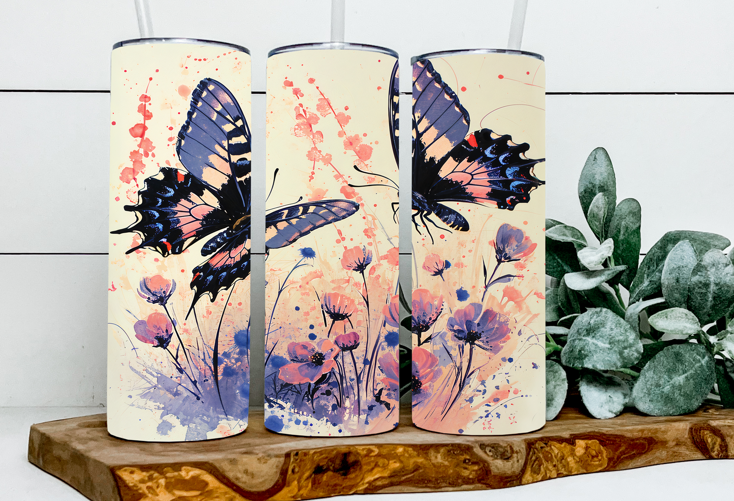 Floral Butterfly Whispers