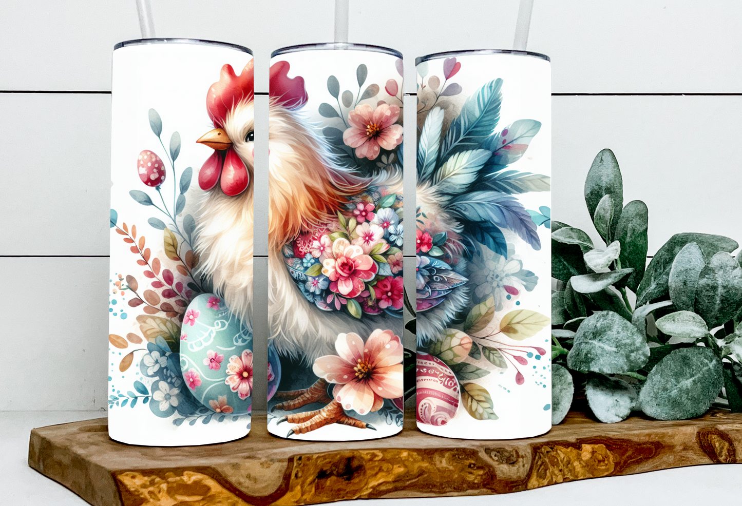 Chickaletta the Floral Chicken