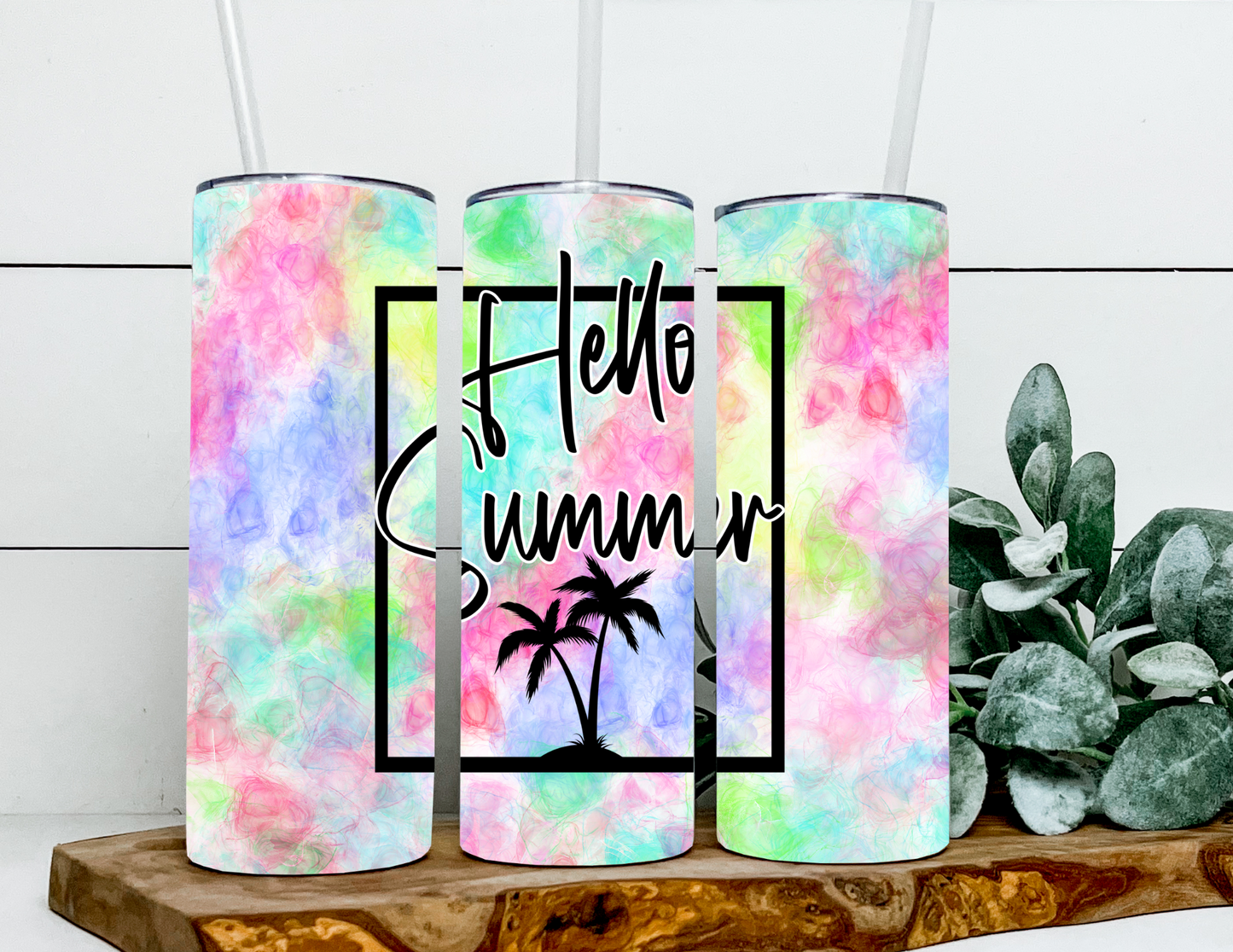 Hello Summer Pastel Swirl