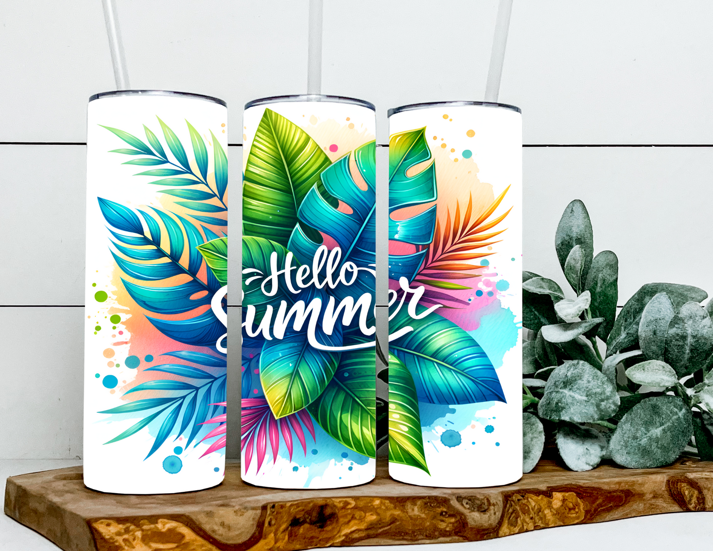 Hello Summer Tropical Leaves