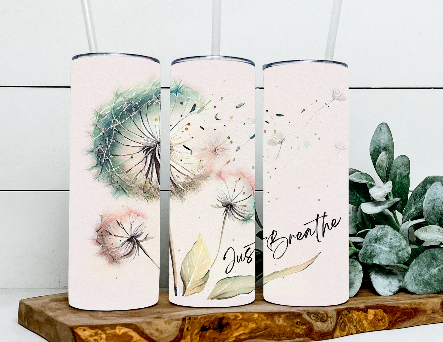 Just Breathe Colorful Dandelions