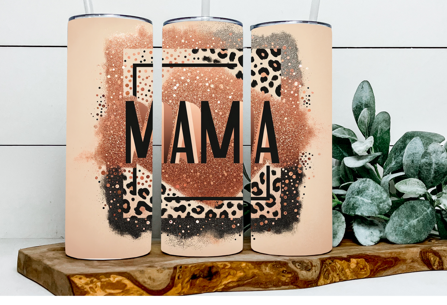 Mama Leopard Glitter Dot