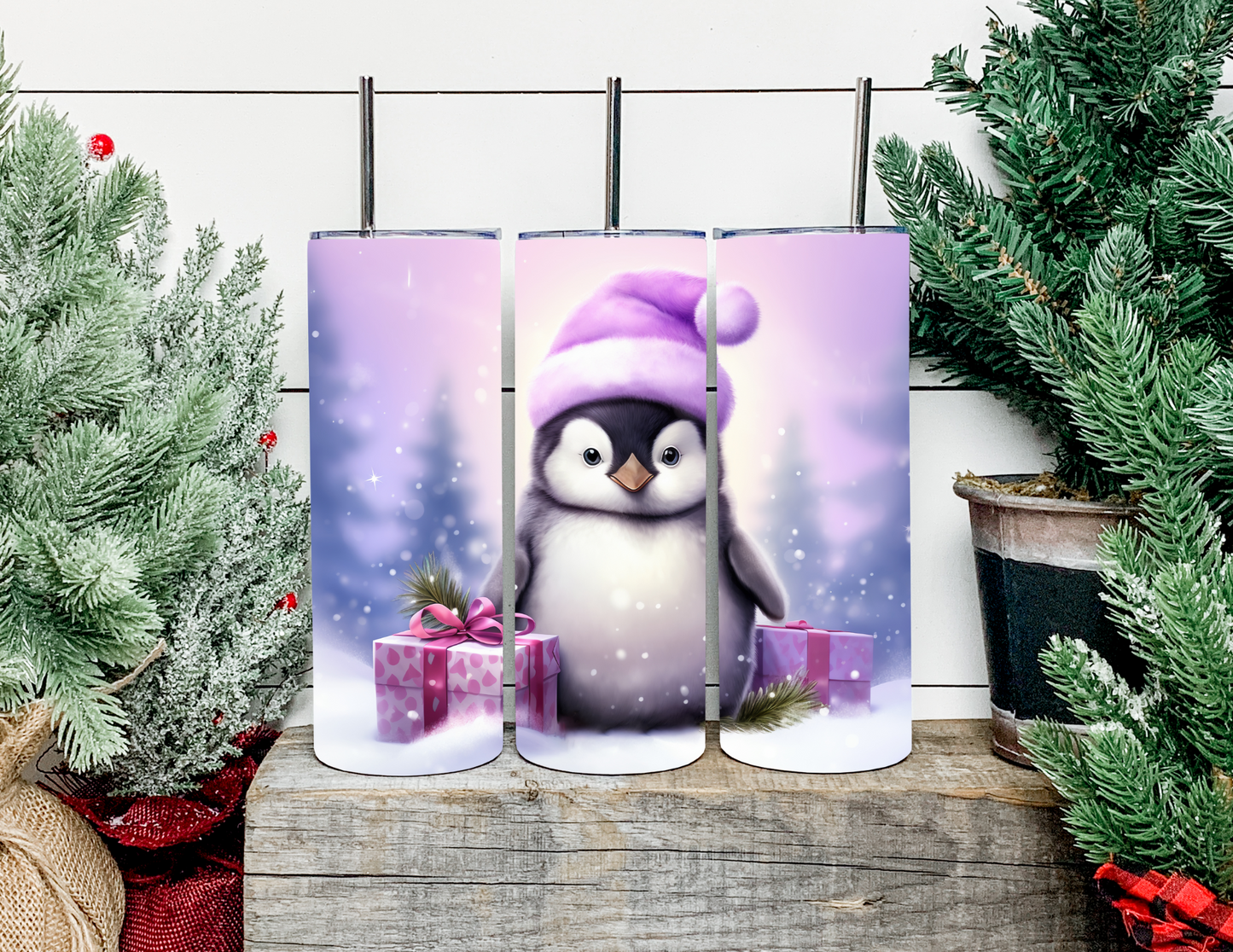 Pamela the Purple Christmas Penguin