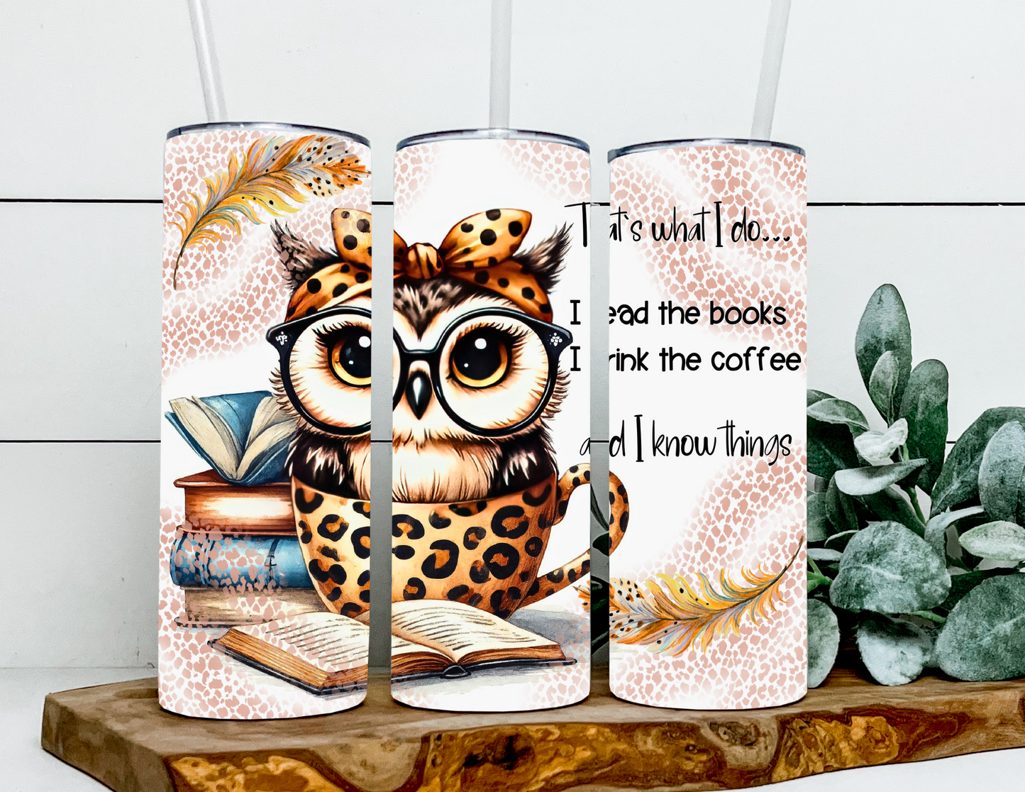Read Books Drink Coffee Owl