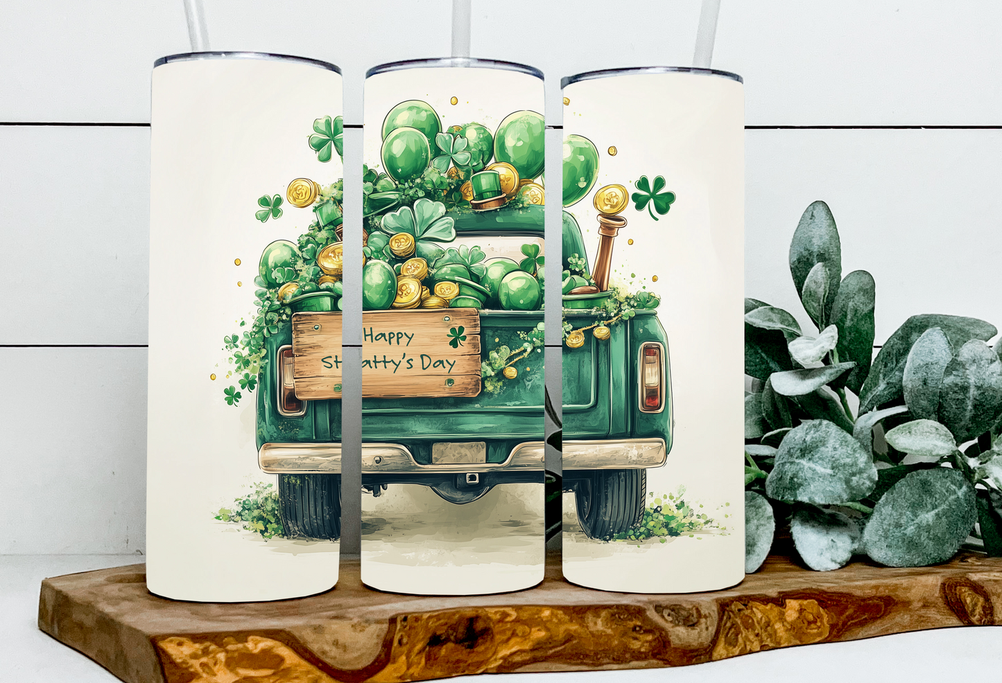 St Patricks Day Vintage Truck