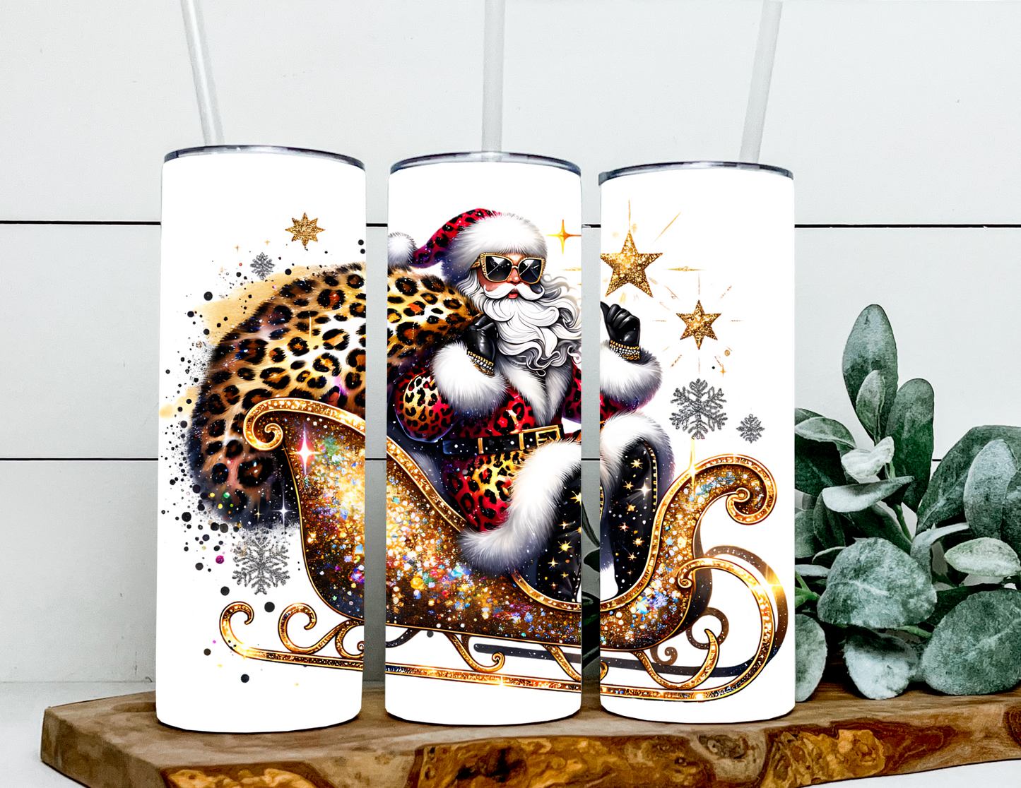 Sleigh'n Leopard Santa