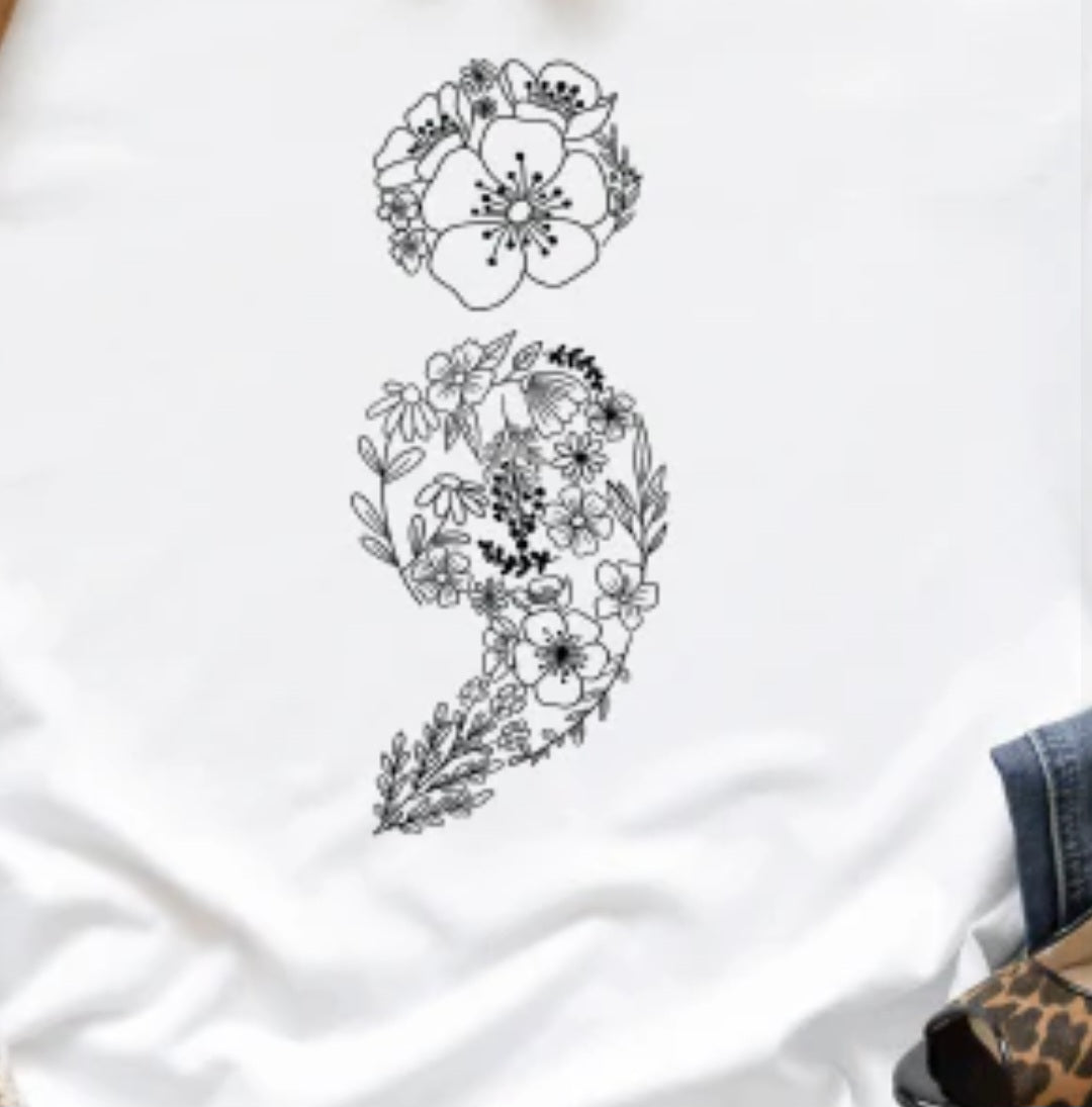 Floral Semi Colin D5