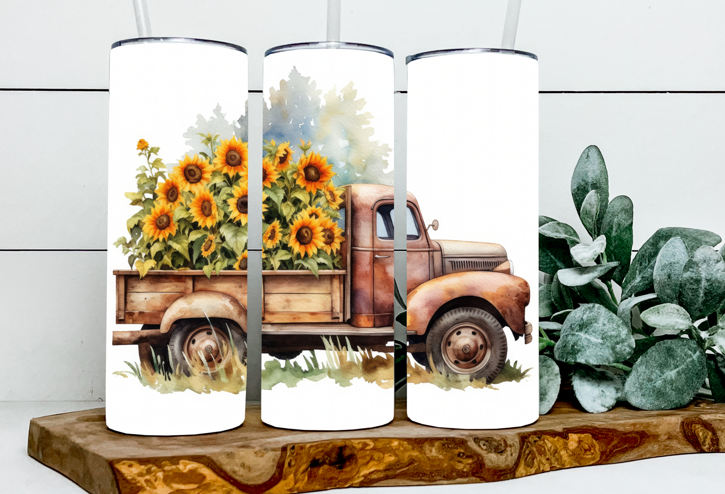 Sunflower Vintage Truck