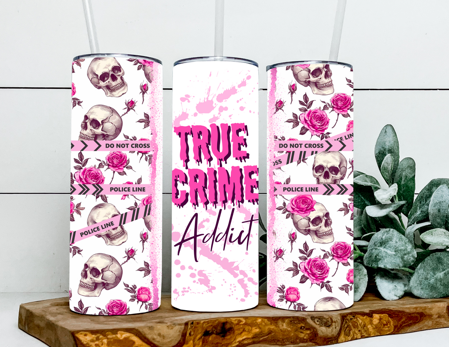 True Crime Addict Pink Floral