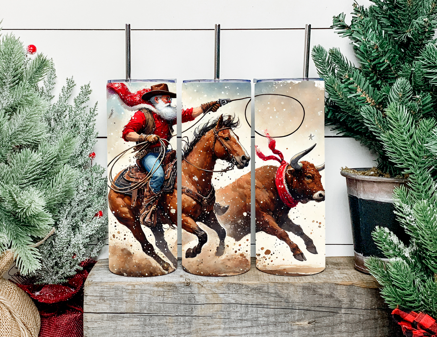 Ropin' Santa