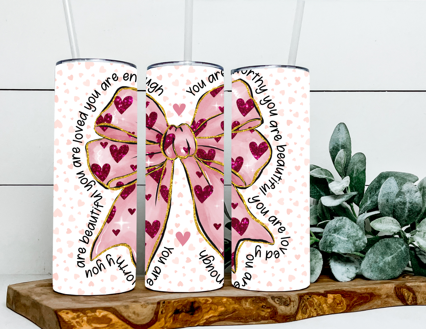 Coquette Bow Hearts