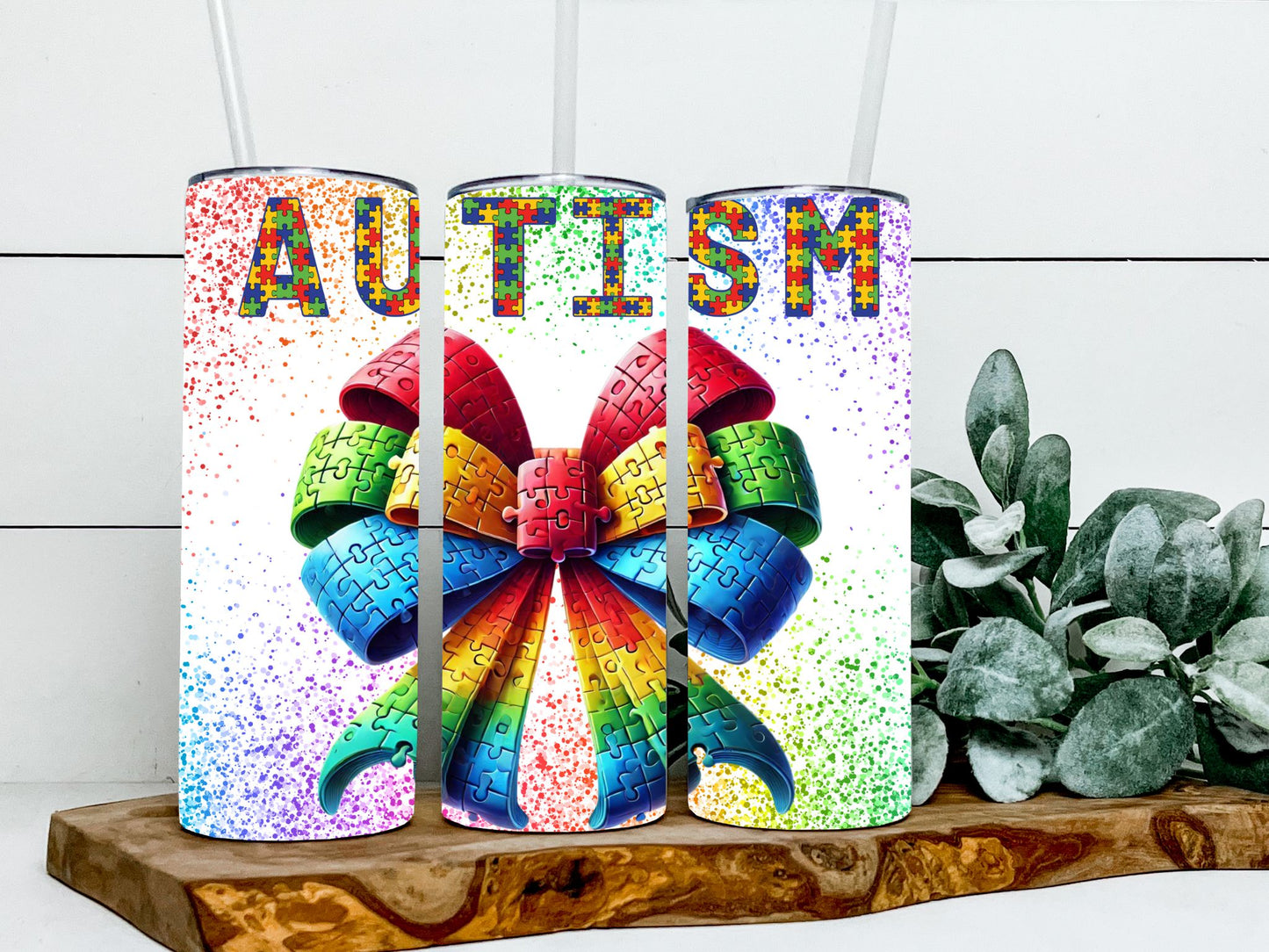 Autism Puzzle Splatter