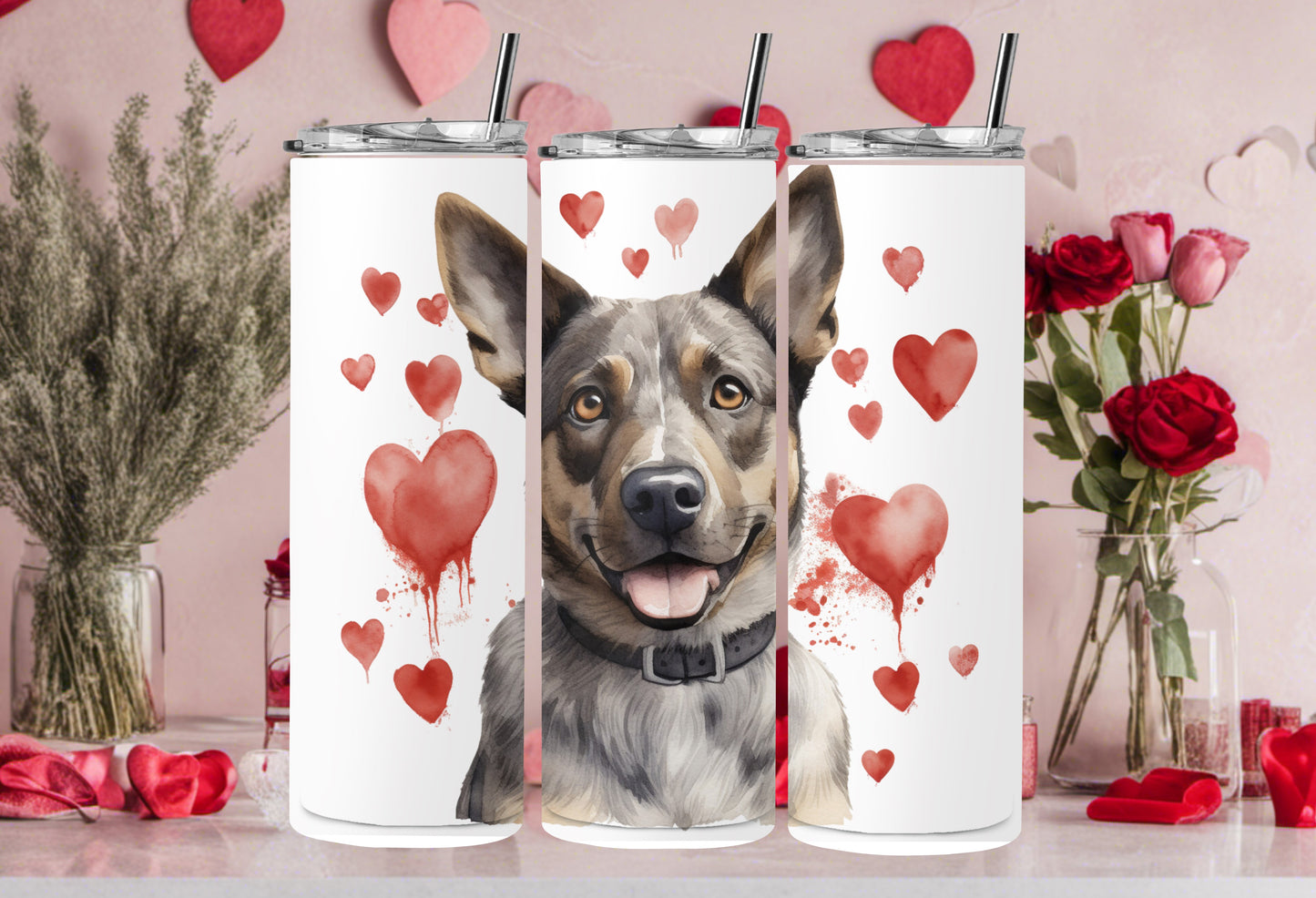 Valentine Dog Breed 30oz