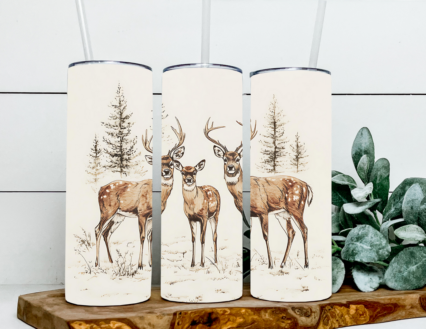 Donner, Dasher and Darla the Winter Deer