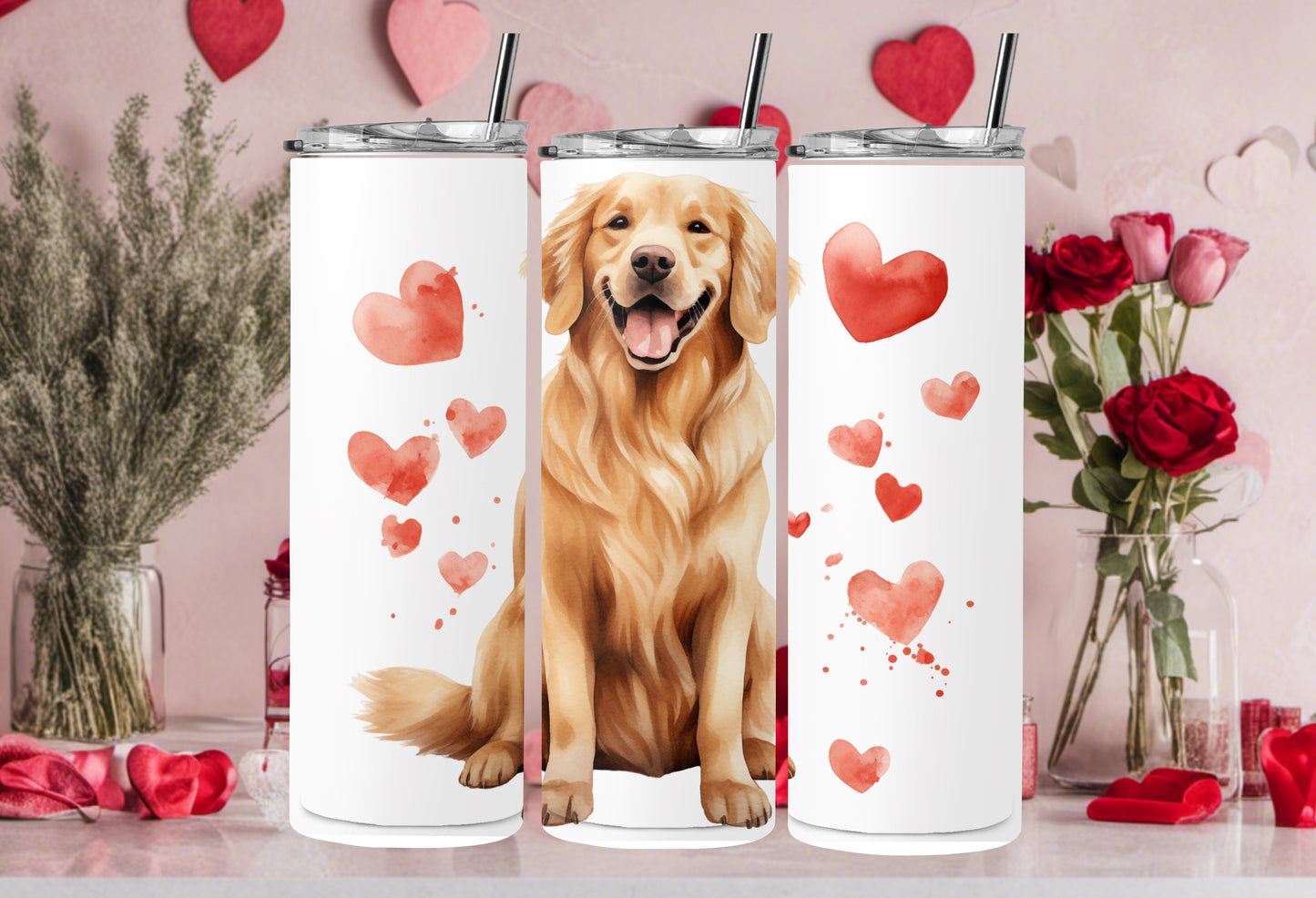 Valentine Dog Breed 30oz