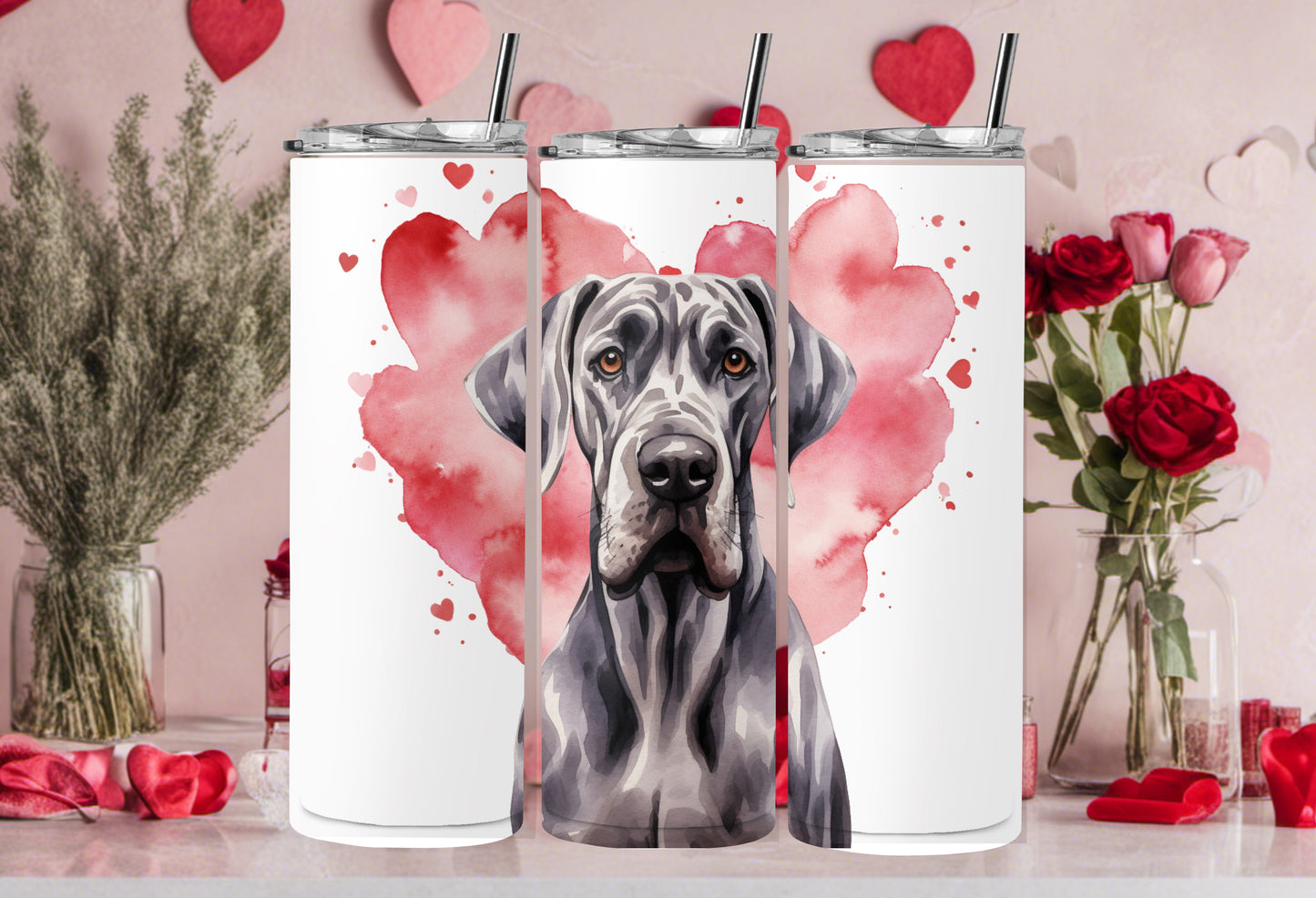 Valentine Dog Breed 30oz