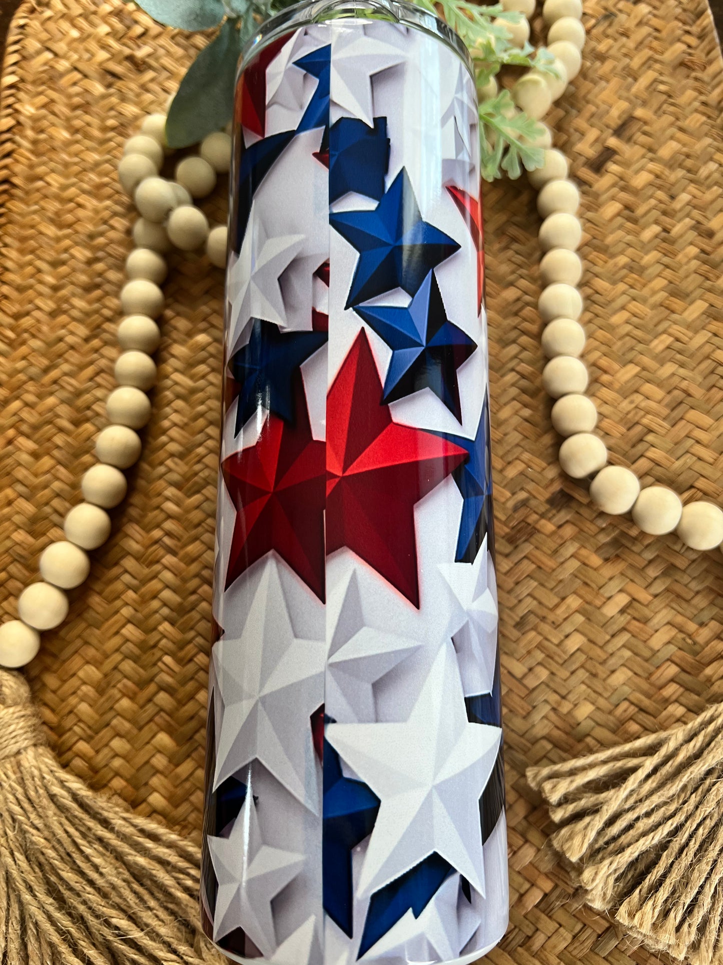 3D patriotic stars