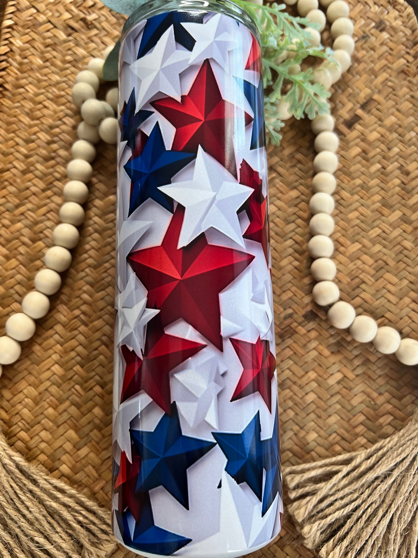 3D patriotic stars
