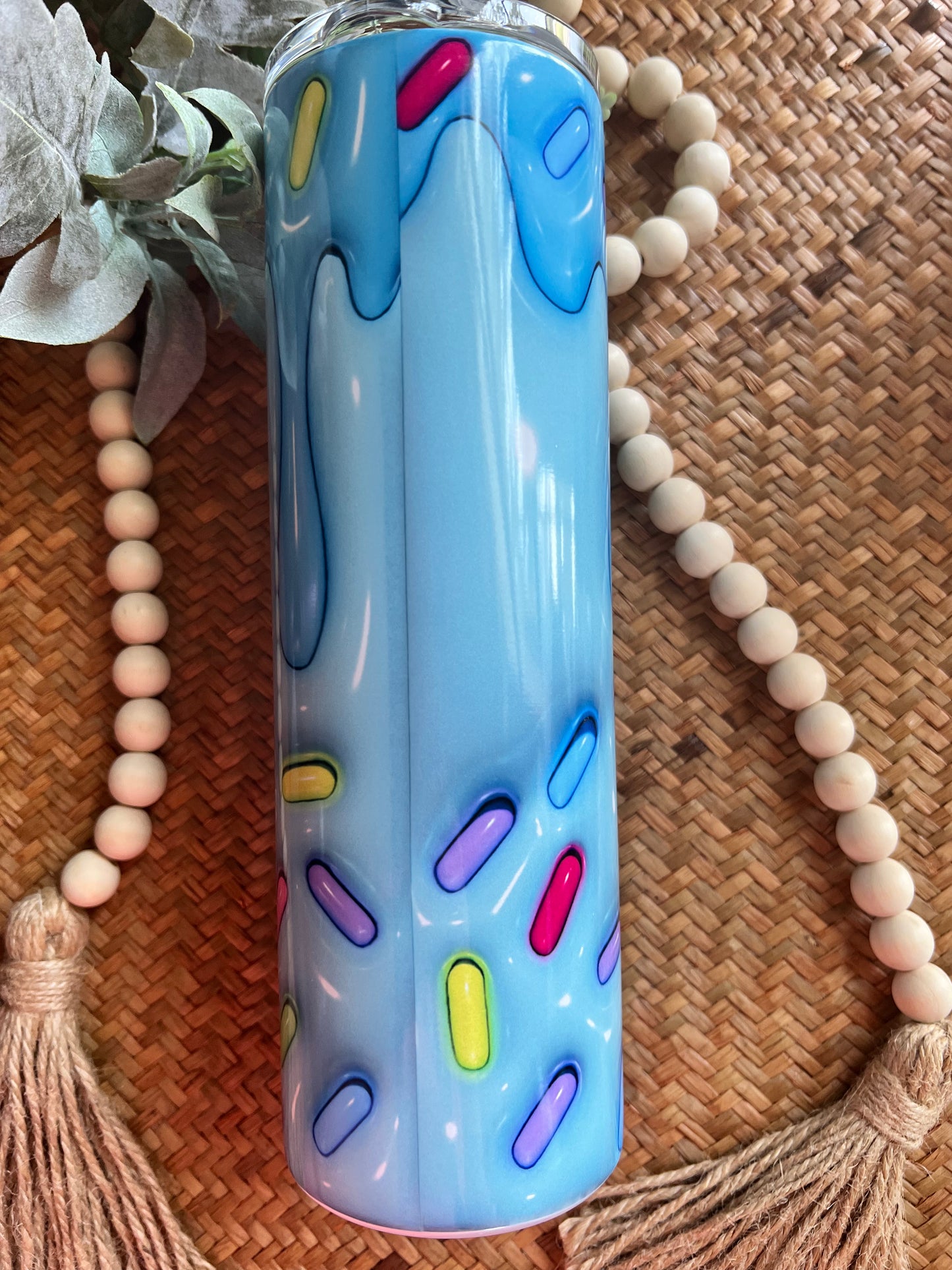3D Sprinkles Blue Drip