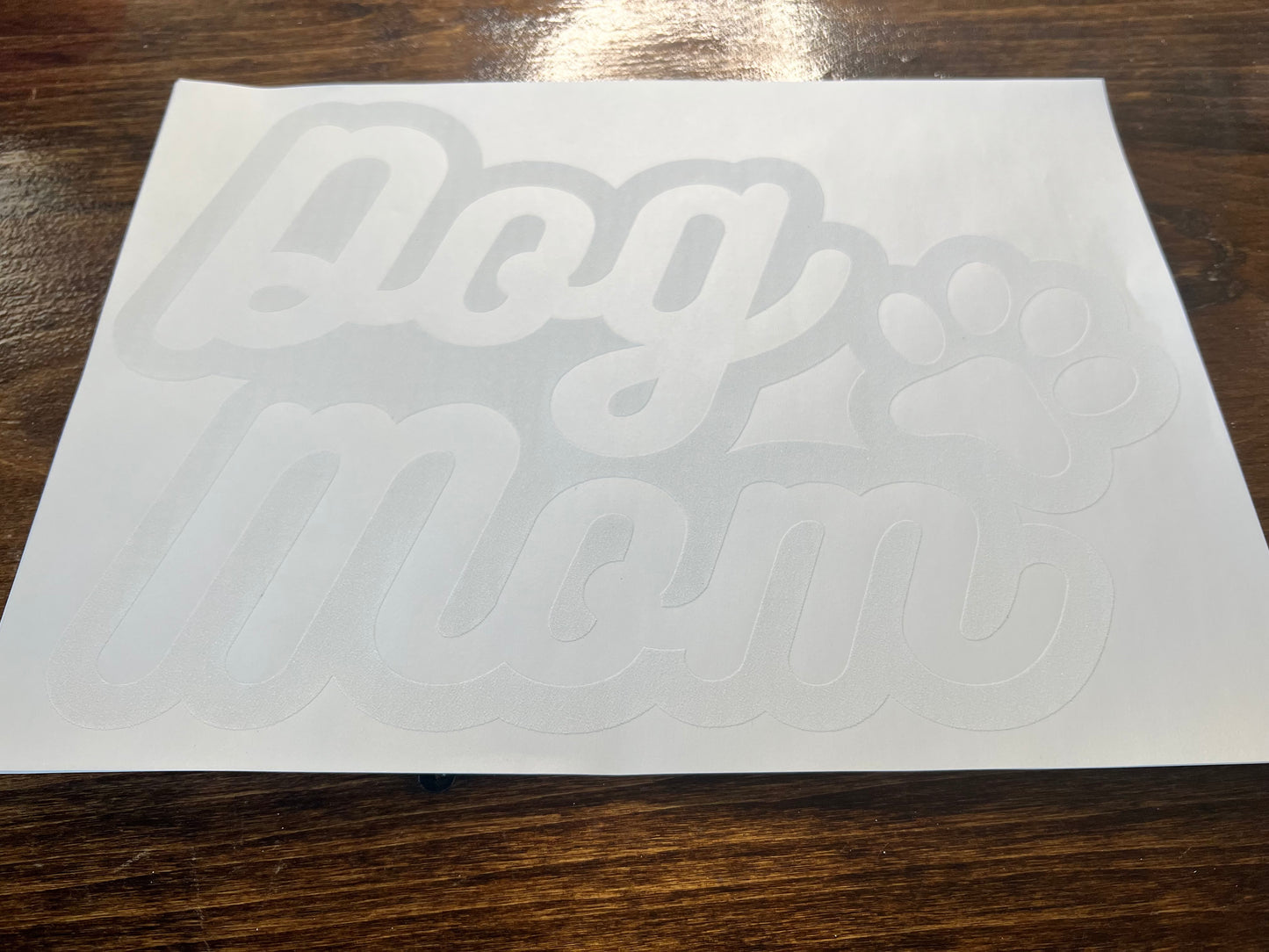 Dog Mom White Print C8