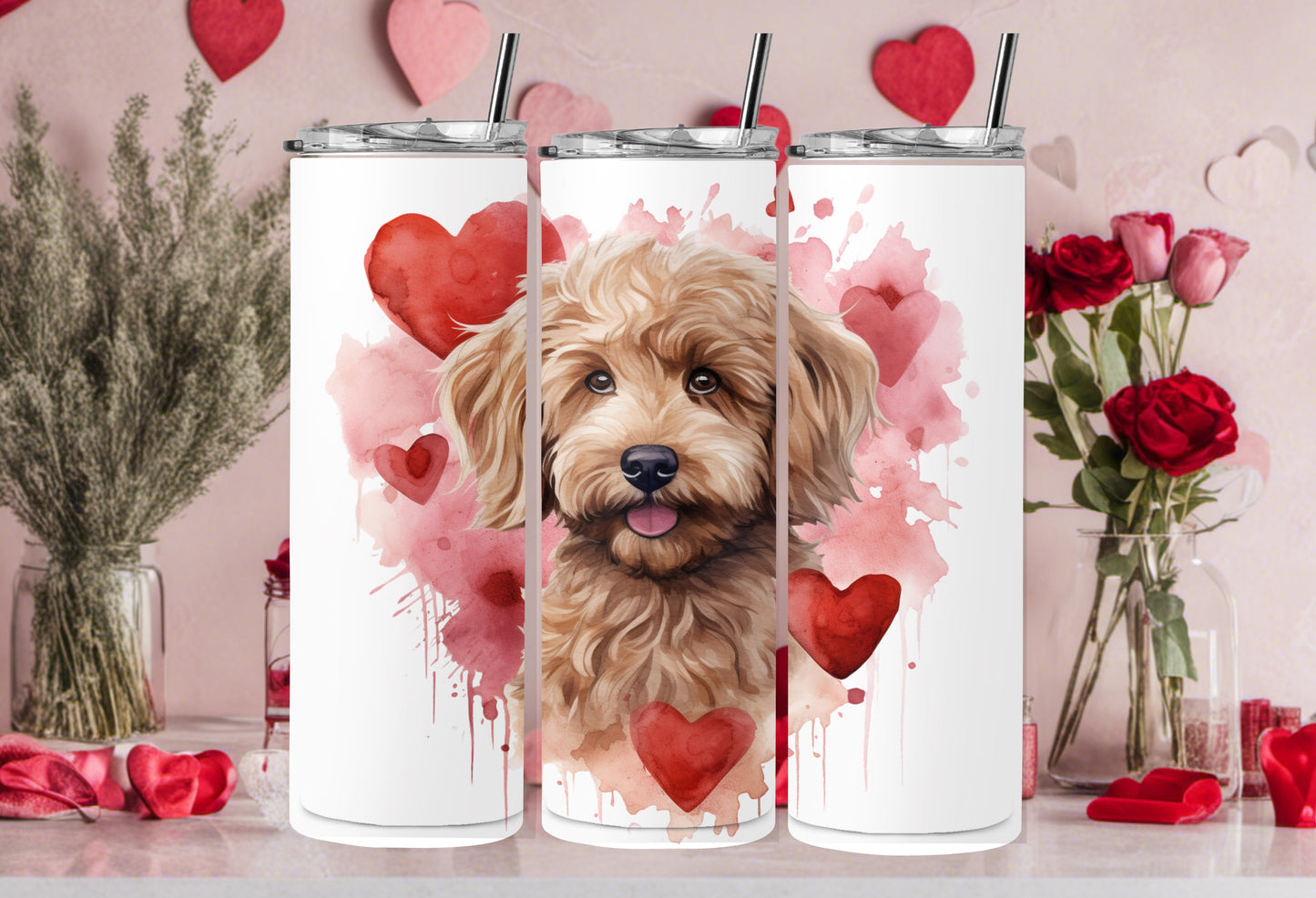 Valentine Dog Breed 30oz