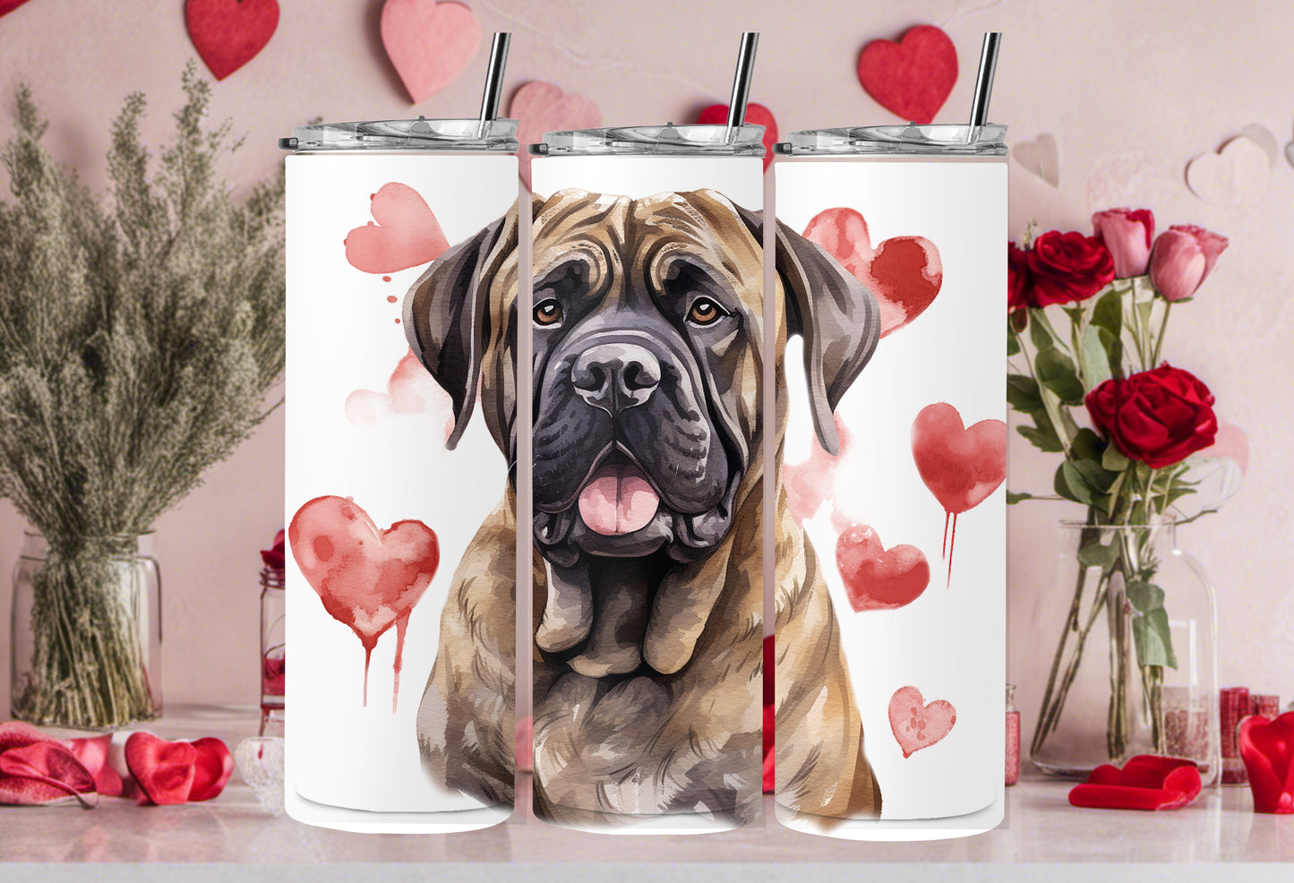 Valentine Dog Breed 30oz