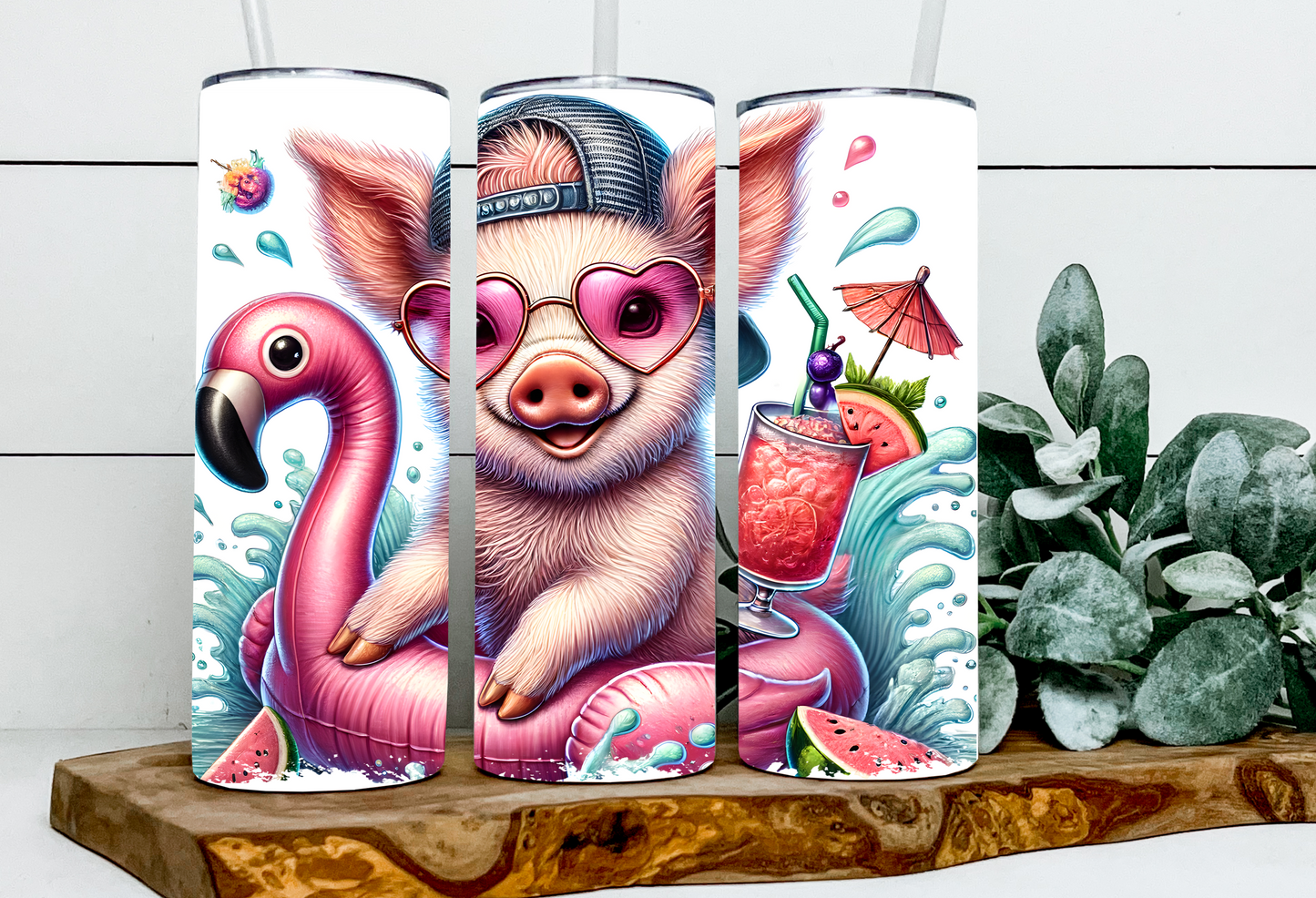 Chance the Summer Flamingo Pig