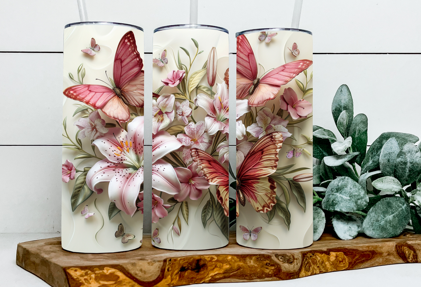 Pink Butterfly Lilies