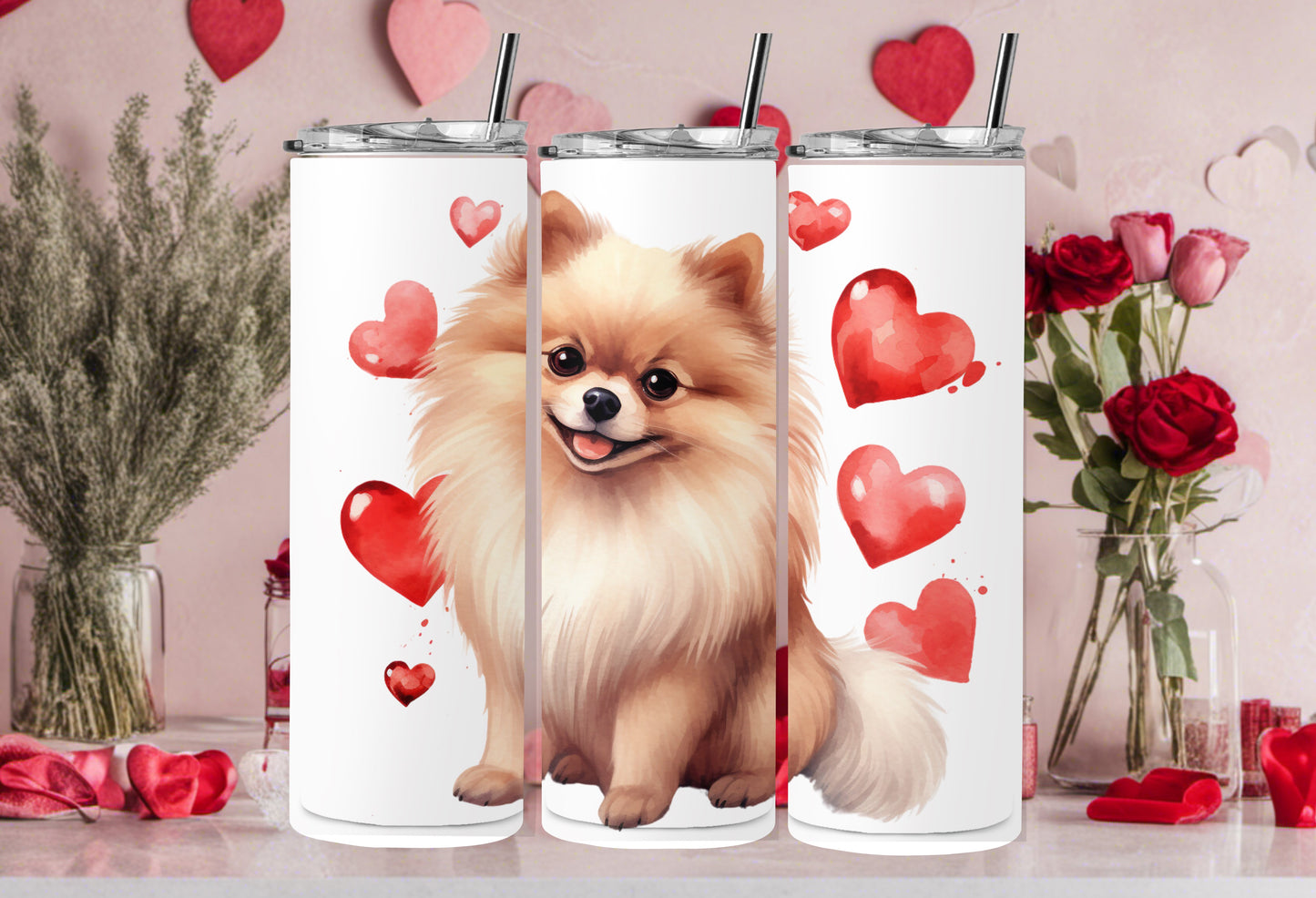 Valentine Dog Breed 30oz