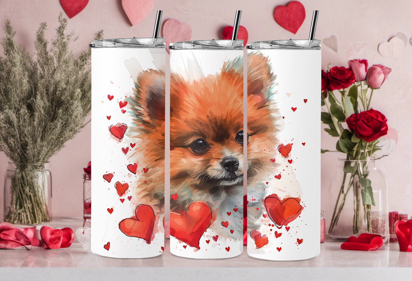 Valentine Dog Breed 30oz