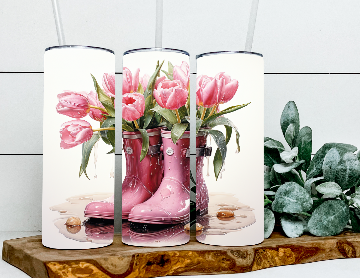 Rainboots Tulips